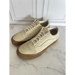 VANS Skate Old Skool Tan Shoes Gum Soles - Unisex Men's 5, Women's 6.5